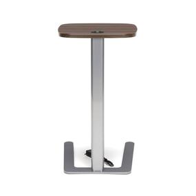 img 1 attached to 🪑 Modern Walnut Accent Table with USB Grommet - OFM Model ACCTAB