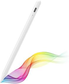 img 4 attached to 🖊️ Quifive Stylus Pen 2nd Gen for iPad: Palm Rejection, Compatible with iPad 2018, Air, Mini, Pro 11/12.9 - White