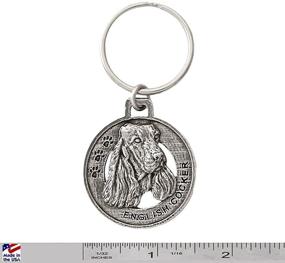 img 3 attached to 🐶 Exquisite English Spaniel Pewter Keychain D074KC - Perfect for Dog Enthusiasts!