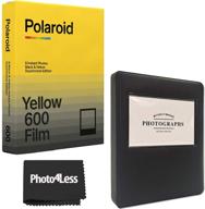 polaroid duochrome film for 600 special edition (black & yellow) with black album and cloth set logo