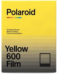 img 3 attached to Polaroid Duochrome Film for 600 Special Edition (Black & Yellow) with Black Album and Cloth Set