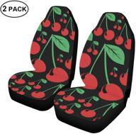 2 pcs front car seat covers, premium vehicle seat protectors | universal fit for most cars, sedans, suvs, vans (cheerry) logo