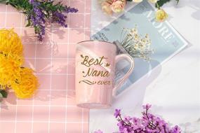 img 2 attached to 👵 Best Nana Ever Mug - Best Nana Coffee Mug, Nana Mug Gifts - Birthday & Mothers Day Gifts for Mom, Grandma from Grandkids, Granddaughter, Grandson, Grandchildren - 14 Ounce Pink - Comes with Gift Box