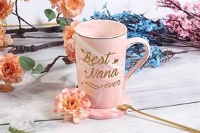 img 1 attached to 👵 Best Nana Ever Mug - Best Nana Coffee Mug, Nana Mug Gifts - Birthday & Mothers Day Gifts for Mom, Grandma from Grandkids, Granddaughter, Grandson, Grandchildren - 14 Ounce Pink - Comes with Gift Box