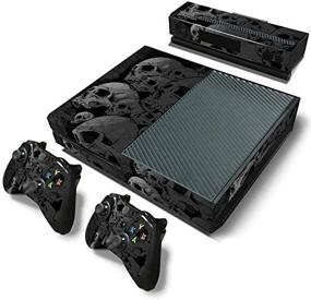 img 2 attached to 🎮 DAPANZ Skull Skin Sticker Vinyl Decal Cover for Xbox One Console Kinect + 2 Controllers