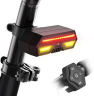 🚲 panapo usb rechargeable bike lights: wireless remote, turn signals, waterproof tail light logo