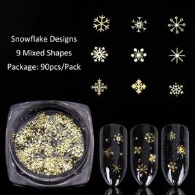 img 2 attached to Snowflakes Christmas Holographic Decorations Accessories Foot, Hand & Nail Care