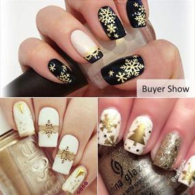 img 3 attached to Snowflakes Christmas Holographic Decorations Accessories Foot, Hand & Nail Care