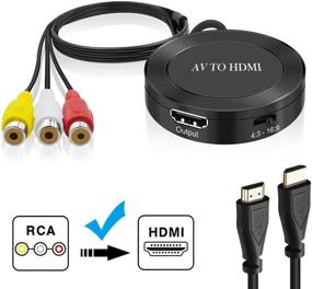 img 3 attached to 🔌 Конвертер AV в HDMI RCA: высококачественный композитный адаптер HDMI для N64, SNES, WII, PS, Xbox, VHS и многих других устройств!