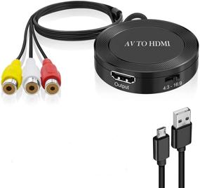 img 4 attached to 🔌 Конвертер AV в HDMI RCA: высококачественный композитный адаптер HDMI для N64, SNES, WII, PS, Xbox, VHS и многих других устройств!