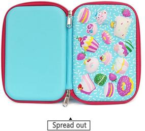 img 3 attached to FantasyBear 3D Cake Pencil Case: Large Capacity, Waterproof, and Cute for Girls!