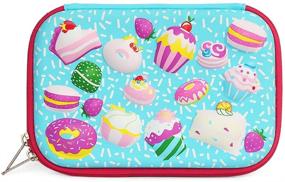 img 4 attached to FantasyBear 3D Cake Pencil Case: Large Capacity, Waterproof, and Cute for Girls!