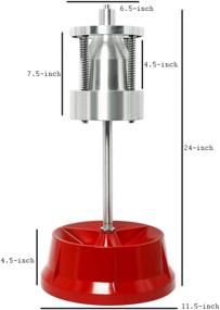 img 1 attached to 🔧 Балансировщик колес FreeTec высокого качества с портативной втулкой и вращающейся головкой с уровнем пузырька | Балансировщик и заменитель шин для автомобилей и грузовиков