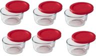 pyrex 1-cup storage containers - 12-piece value pack (pack of 6) логотип