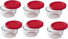 img 1 attached to Pyrex 1-Cup Storage Containers - 12-Piece Value Pack (Pack of 6)