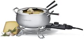 img 1 attached to 🍲 Cuisinart CFO-3SS Electric Fondue Maker, Brushed Stainless Steel - Convenient & Stylish Fondue Pot for Delightful Dining Experience