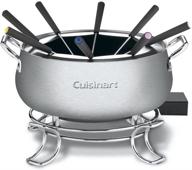 🍲 cuisinart cfo-3ss electric fondue maker, brushed stainless steel - convenient & stylish fondue pot for delightful dining experience logo