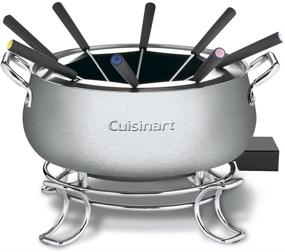 img 4 attached to 🍲 Казанок Cuisinart CFO-3SS электрический для фондю, нержавеющая сталь с матовой отделкой - удобный и стильный горшок для фондю для незабываемого ужинного вечера.