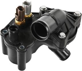 img 4 attached to Enhanced Engine Thermostat Housing with Sensor Assembly Replacement for Ford Explorer, Ranger, Mazda B4000 & Mercury Mountaineer