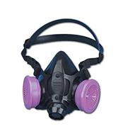honeywell north 770030m half mask respirator - standard size - navy - no filter included logo