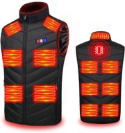 🔥 stay warm and relaxed with mosila upgraded 13 heating zones heated vest for men - neck massager included - xl size logo