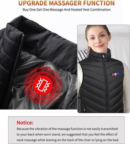 img 1 attached to 🔥 Stay Warm and Relaxed with MOSILA Upgraded 13 Heating Zones Heated Vest for Men - Neck Massager Included - XL Size