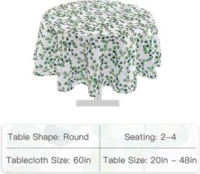 img 2 attached to 🌼 Spring Zippered Outdoor Tablecloth with Umbrella Cover