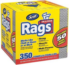 img 1 attached to 🧺 350 Count Box of Scott Rags