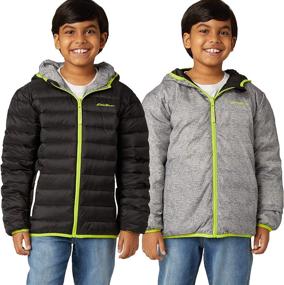 img 4 attached to Stylish and Practical: Eddie Bauer Boys' Reversible Jacket at Boys' Clothing