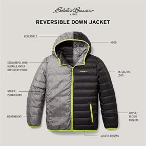 img 3 attached to Stylish and Practical: Eddie Bauer Boys' Reversible Jacket at Boys' Clothing