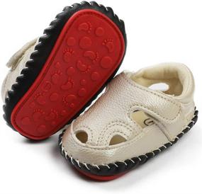 img 4 attached to TIMATEGO Sandals Outdoor Athletic Toddler Boys' Shoes : Sandals