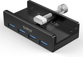 img 4 attached to 🔌 ORICO USB 3.0 Clamp Hub Adapter: Ultra-Portable USB Expander with Extra Power Supply Port