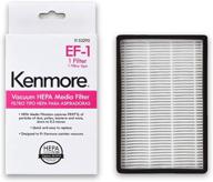 🧹 white kenmore 53295 ef-1 hepa media vacuum cleaner exhaust air filter for upright and canister vacuums - enhance your cleaning experience logo