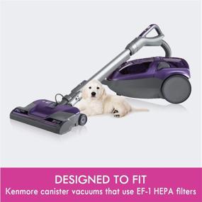 img 1 attached to 🧹 White Kenmore 53295 EF-1 HEPA Media Vacuum Cleaner Exhaust Air Filter for Upright and Canister Vacuums - Enhance Your Cleaning Experience