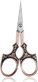 img 4 attached to 🍃 European Style Leaf Carving Needlework Scissors for Embroidery, Sewing, Craft, Art Work & Everyday Use - BIHRTC Vintage