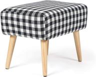 joveco ottoman footrest fabric footstool furniture logo
