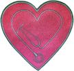 heart stethoscope design sew patch logo
