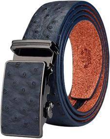 img 4 attached to 👔 Stylish Maikun Ratchet Leather Belt with Automatic Buckle - Perfect Men's Accessories