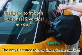 img 2 attached to 🚗 Kinder Fluff Jumb Size Side Mirror Cover 2x - 210T Certified Mitts for Cars, SUV & Van - Waterproof Mirror Protectors