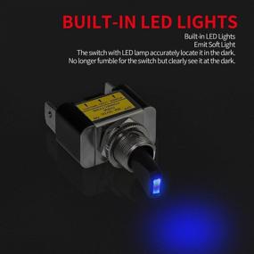 img 3 attached to DaierTek 12V Blue LED Toggle Switch For Automotive Car Truck