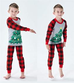 img 1 attached to 🎅 DemiFill Family Christmas Pajamas - Matching Boys and Girls Sleepwear, Holiday PJs for Kids