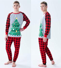img 3 attached to 🎅 DemiFill Family Christmas Pajamas - Matching Boys and Girls Sleepwear, Holiday PJs for Kids