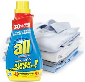 img 2 attached to 💪 Powerful and Efficient: all Small & Mighty Super Concentrated Stainlifter Liquid Laundry Detergent, 40 fl oz (53 Loads)