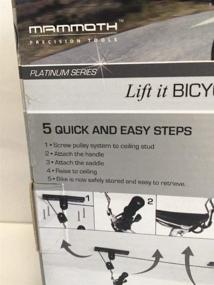 img 1 attached to 🚲 Effortless Bike Storage: Lift It Bicycle Hoist Delivers Easy Lifting and Organizing Solution