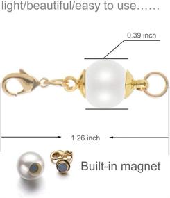 img 1 attached to 🔒 Zpsolution Magnetic Clasps - Enhance Your Jewelry with 10Pcs Screw-in Locking Lobster Clasp and Necklace Extenders