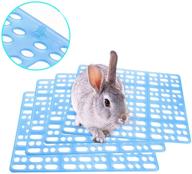 🐰 premium hamiledyi rabbit cage mats: durable plastic feet pads for small animals – ideal for cats, dogs, bunnies, hamsters, rats and more - set of 4 логотип