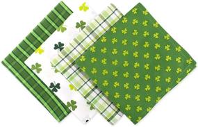 img 4 attached to DII St Patrick's Day Napkins, Set of 4, 18 by 18-Inch