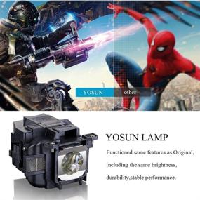 img 2 attached to 📽️ Лампа для проектора YOSUN V13h010L88 для Epson ELPLP88: Высококачественная замена лампы для Powerlite Home Cinema 2040, 1040, 2045 и др.!