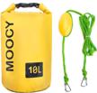 🚣 moocy sand anchor system for pwc, kayak, small boats: secure anchoring solution with bag, buoy, and snap hook logo