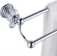 🛁 wincase double towel bar - silver crystal 24 inch bathroom towel rack, wall mounted towel holder logo